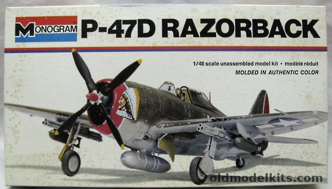 Monogram 1/48 P-47D Razorback Thunderbolt, 5302 plastic model kit